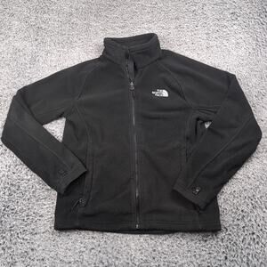 North Face Jacket Men Small Black Fleece Winter Ski Coat Outdoor Casual Zip Up